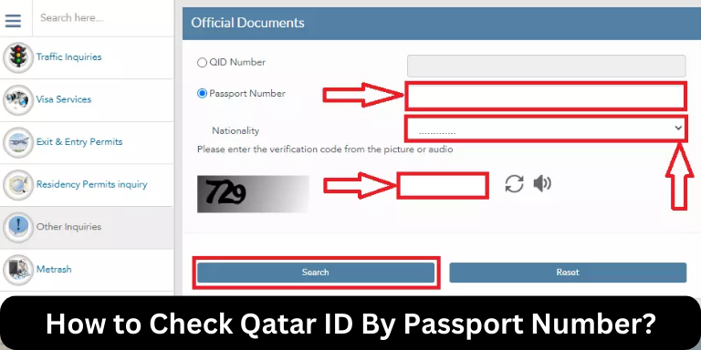 How To Check Qatar ID By Passport Number